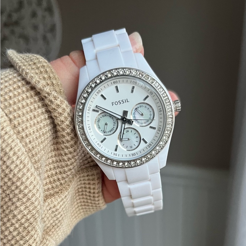 FOSSIL Stella White watch